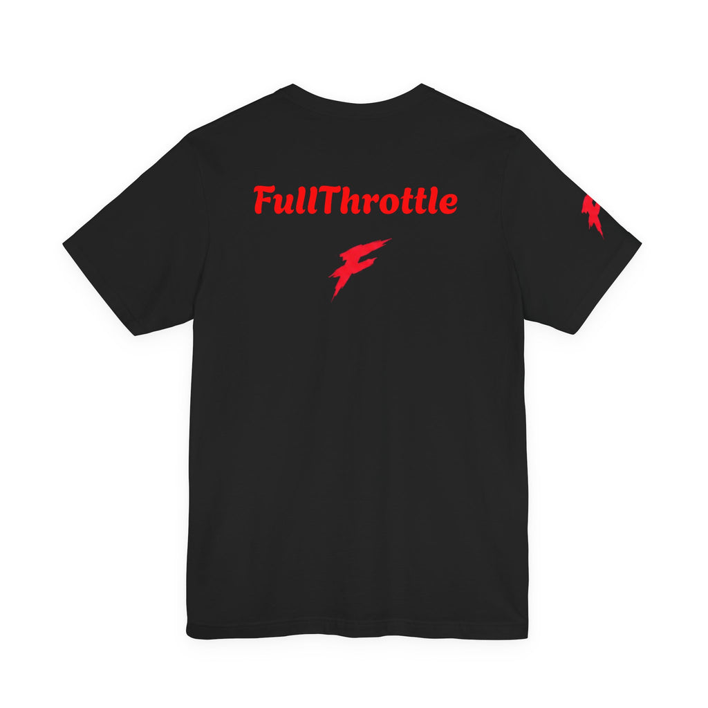 Minimal Red Lightning Bolt Tee - Small Chest Logo White T-Shirt